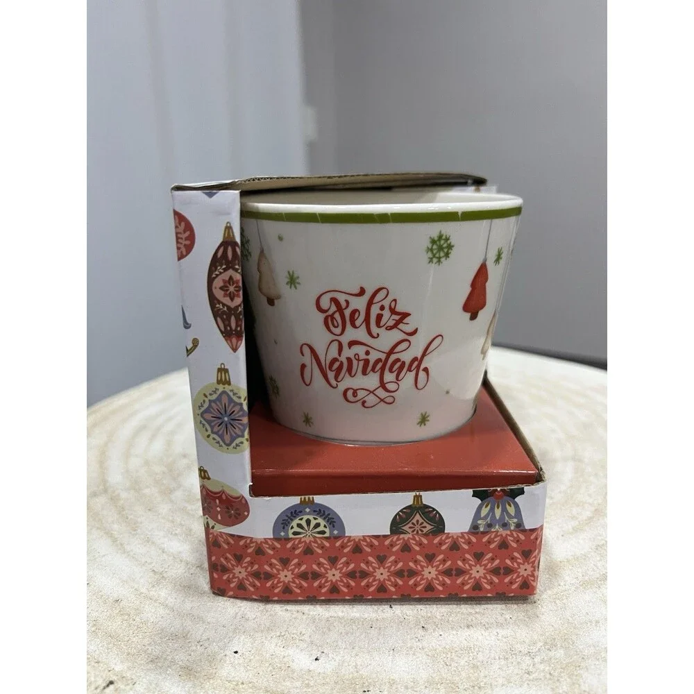 Tinsel Elf Santa Coffee Mug 11oz Christmas Holiday Drinkware Gift NEW In Box